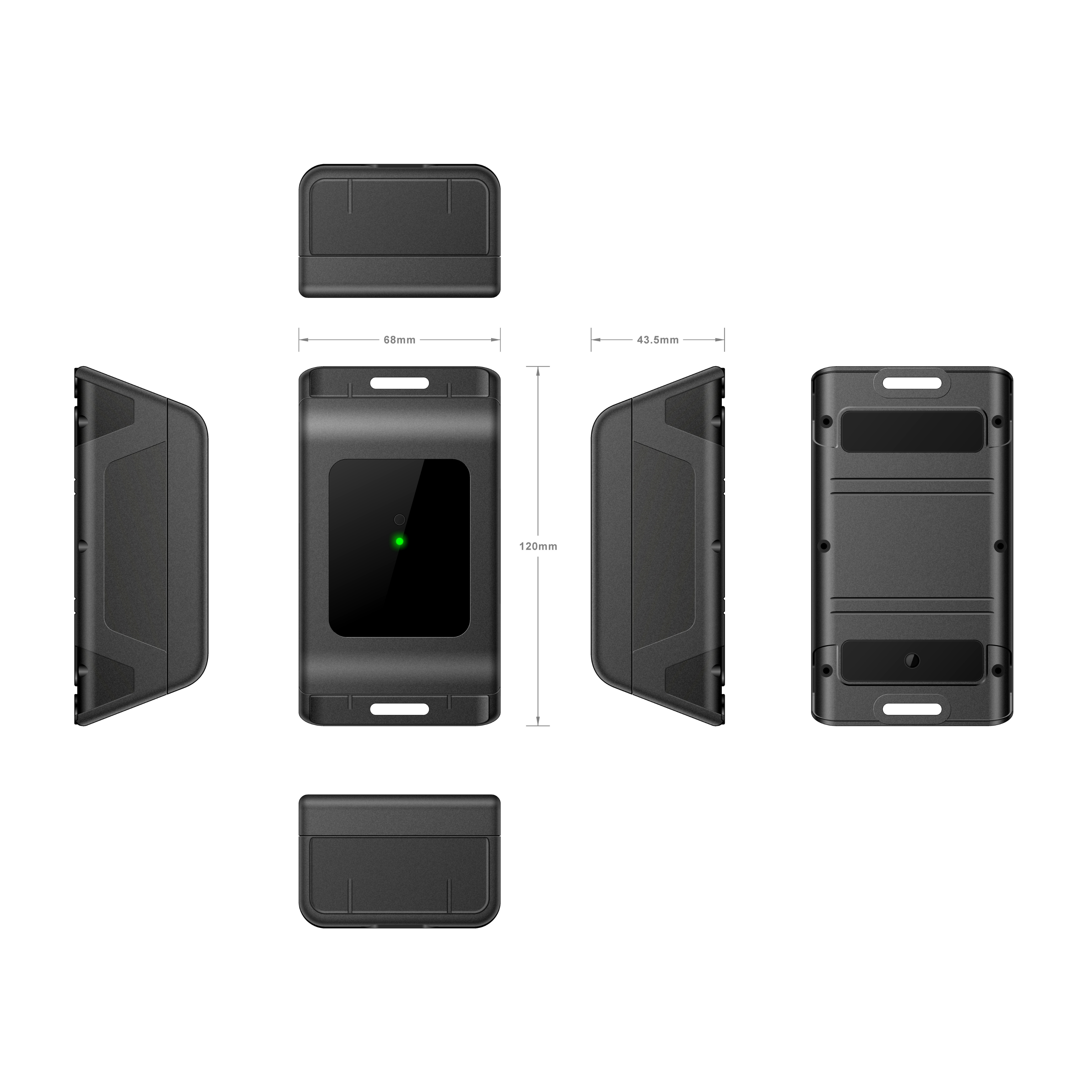 LL705 GPS Tracker – Front view of rugged 4G asset tracking device